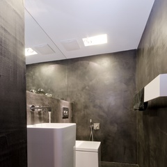 black polished plaster